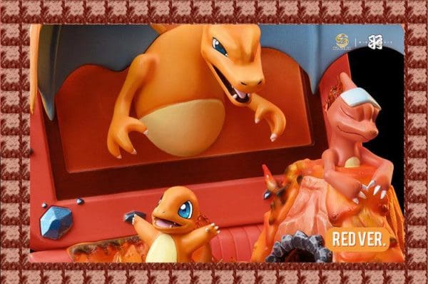 GBA SP Red Charizard Family Pokemon Statue by Wing Studio