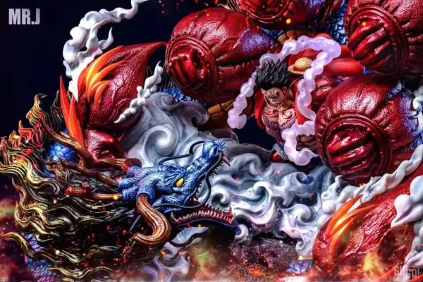 One Piece Luffy VS Kaido Statue with LED Lighting by MR.J Studio