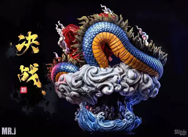 One Piece Luffy VS Kaido Statue with LED Lighting by MR.J Studio