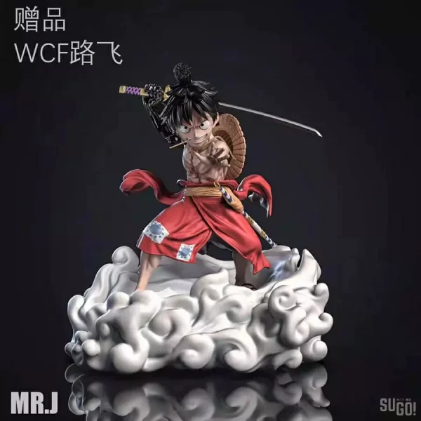 One Piece Luffy VS Kaido Statue with LED Lighting by MR.J Studio