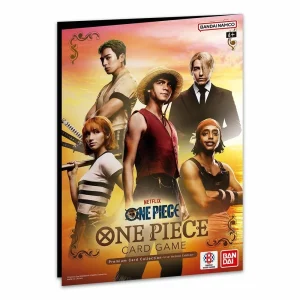 Premium cards from One Piece Card Game Live Action Edition displayed in collector's packaging