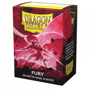Box of 100 Dragon Shield standard size dual matte Fury card sleeves