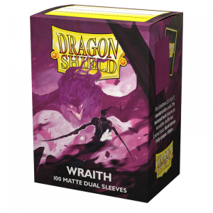 Box of 100 Dragon Shield standard size dual matte wraith card sleeves
