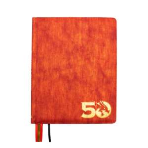 Display of D&D 50th Anniversary Book Cover by Ultra Pro