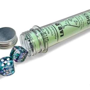 "CHX 30068 Nebula Fluorite Dice Set with white numbering"