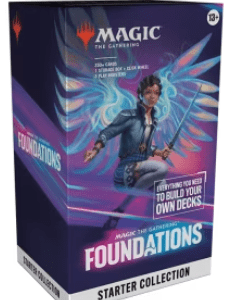 Magic: The Gathering Foundations Starter Collection with pre-built decks and guide