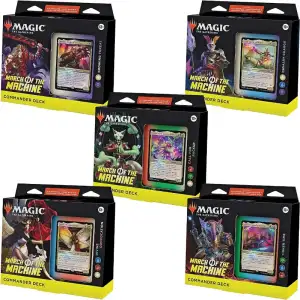 Magic: The Gathering March of the Machine Commander Deck displayed