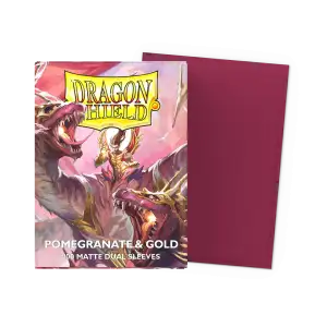 Dragon Shield: Sleeves – Matte Dual – Pomegranate & Gold