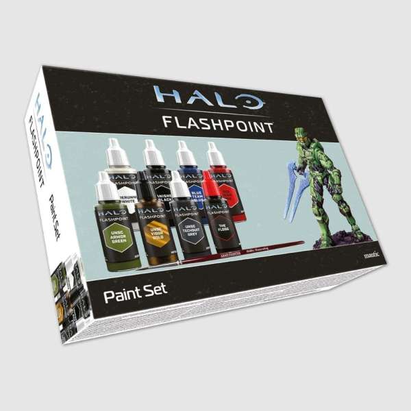 Halo Flashpoint Master Chief Paint Set – Miniature & Official Paint Kit