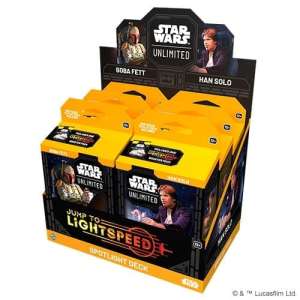 Star Wars Unlimited Jump to Lightspeed Spotlight Deck Display – TCG Preconstructed Decks