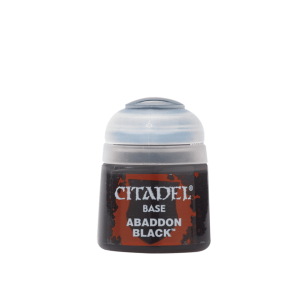 Citadel Base Abaddon Black – Official Warhammer Base Paint