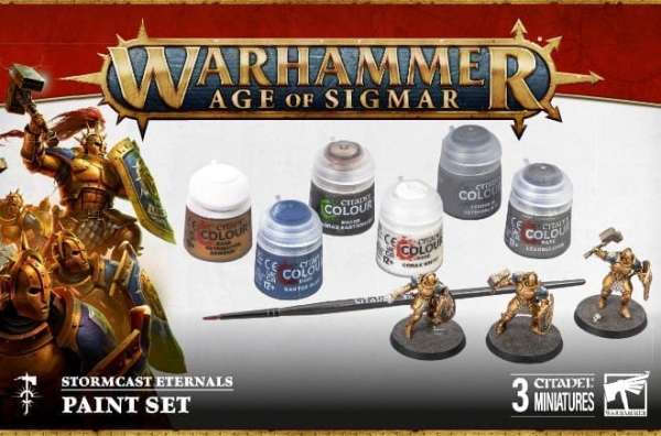 Stormcast Eternals Paint Set – Age of Sigmar Beginner Hobby Kit