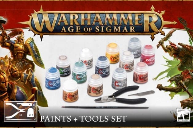 Age of Sigmar Paints and Tools Set 2024 – Citadel Hobby Kit
