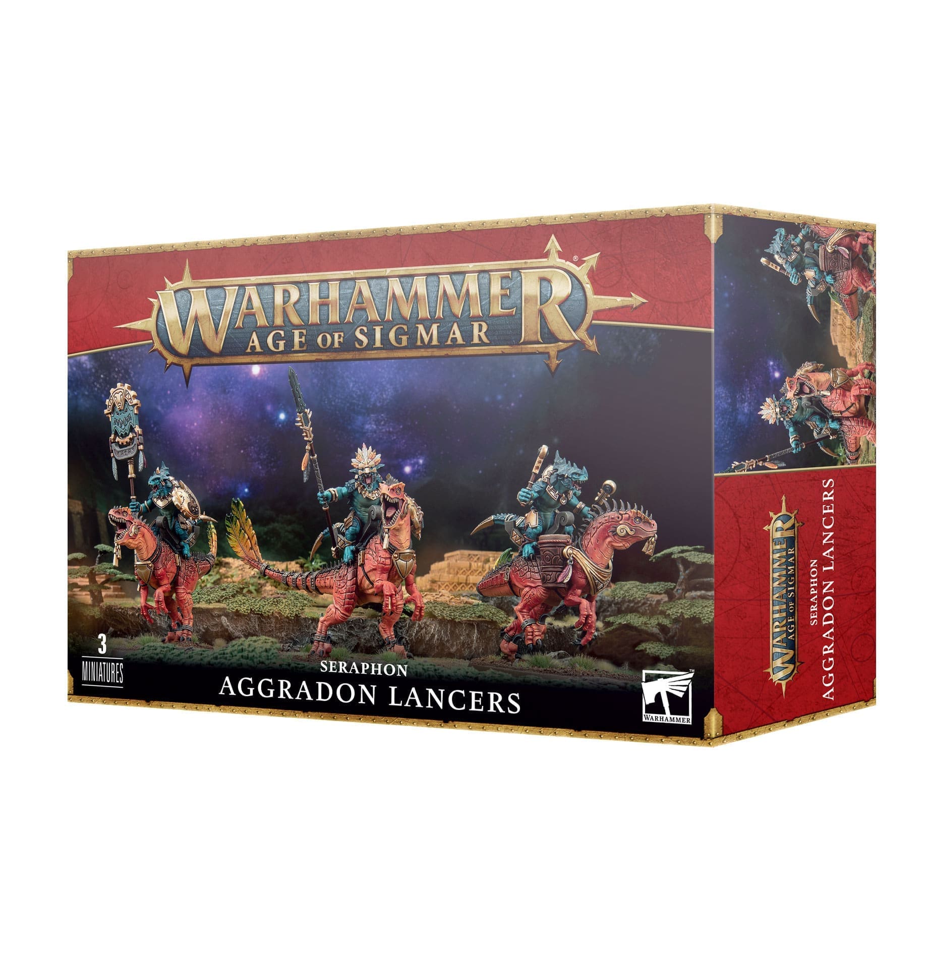 Seraphon Aggradon Lancers – Age of Sigmar Cavalry Miniatures