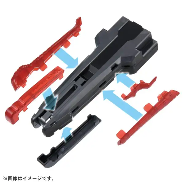 BX-41 Rubber Custom Grip Gunmetal – Beyblade X Launcher Accessory