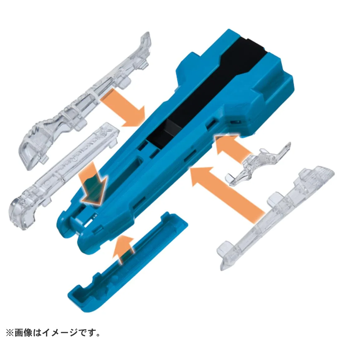 BX-42 Rubber Custom Grip Blue – Beyblade X Launcher Accessory