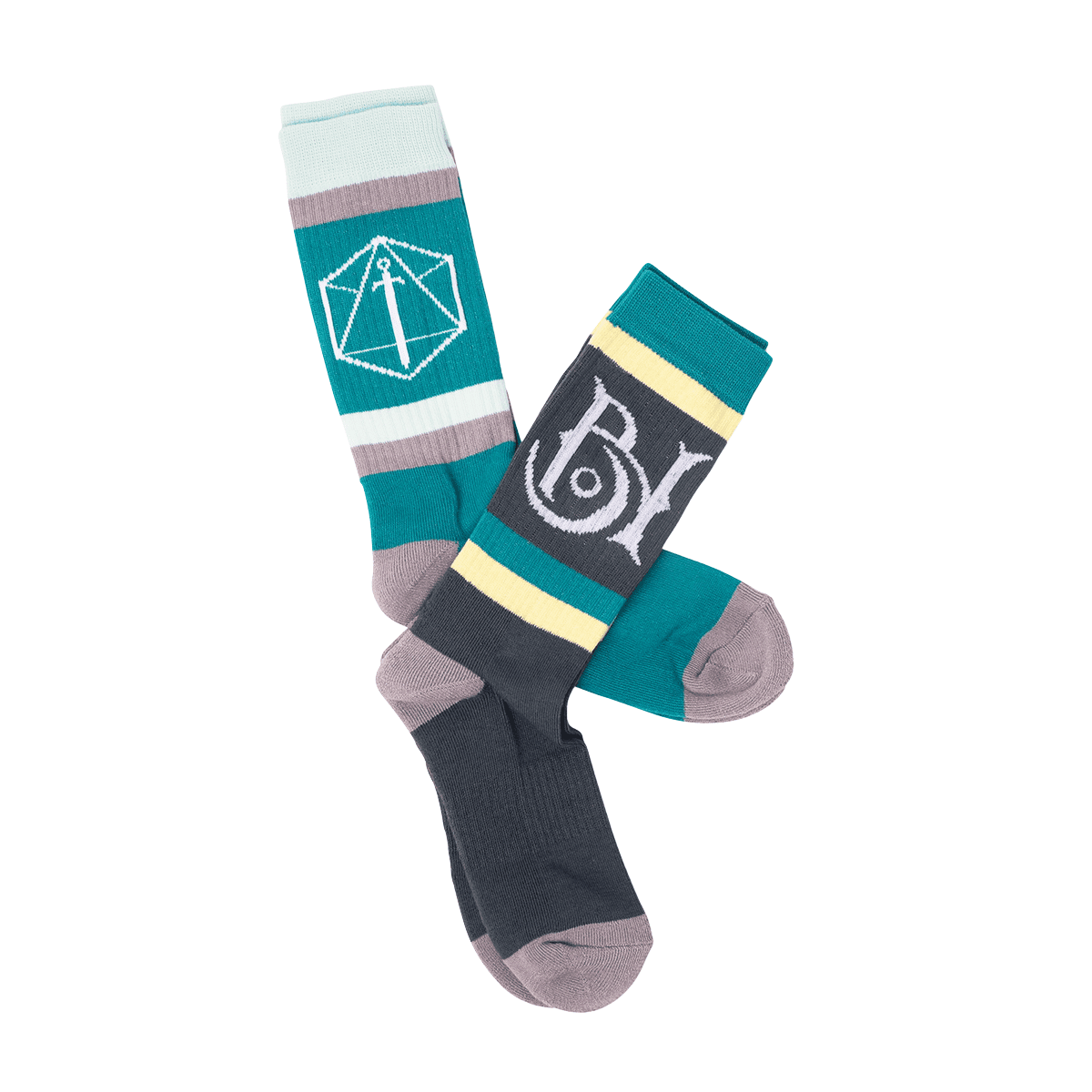 Bells Hells Retro Crew Socks 2-Pack – Official Critical Role by Darrington Press