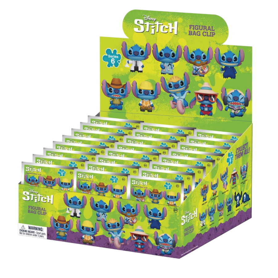 Lilo & Stitch Series 6 – 3D PVC Bag Clips Blind Bag Collectible Keychains