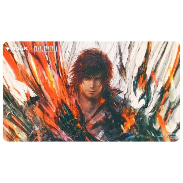 MTG FINAL FANTASY Double-Sided Playmat featuring Clive and Ifrit in full-colour art