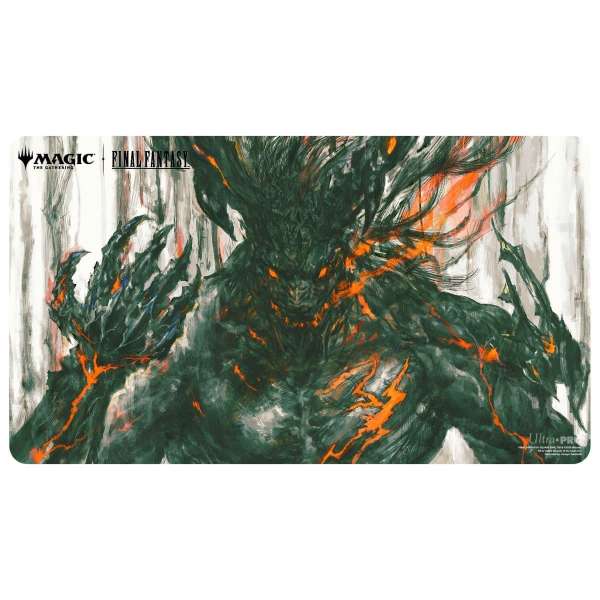 MTG FINAL FANTASY Double-Sided Playmat featuring Clive and Ifrit in full-colour art