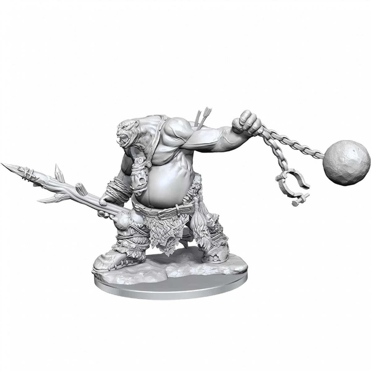 D&D Frameworks Ogre Unpainted Miniature Kit