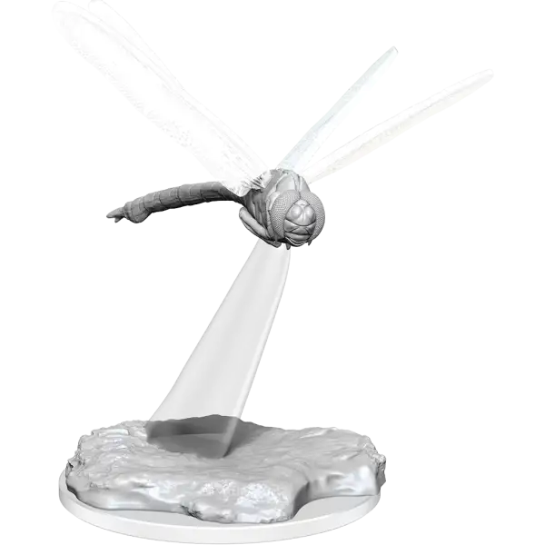 Pathfinder Deep Cuts – Giant Dragonfly Unpainted Miniature on clear base