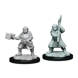 Critical Role Dwendalian Empire Female Dwarf Fighter Unpainted Mini