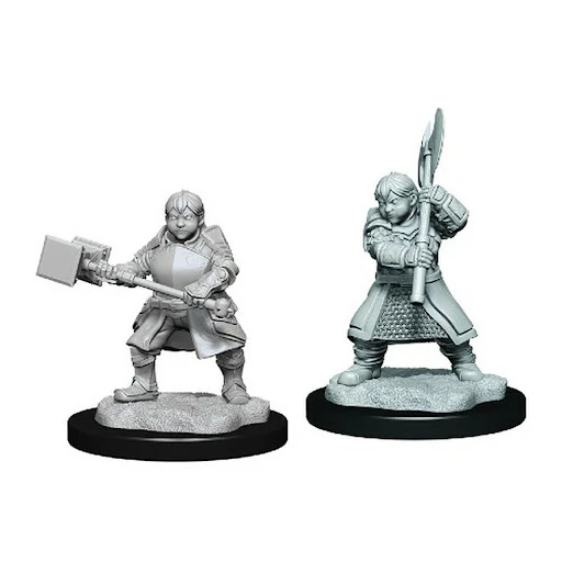 Critical Role Dwendalian Empire Female Dwarf Fighter Unpainted Mini
