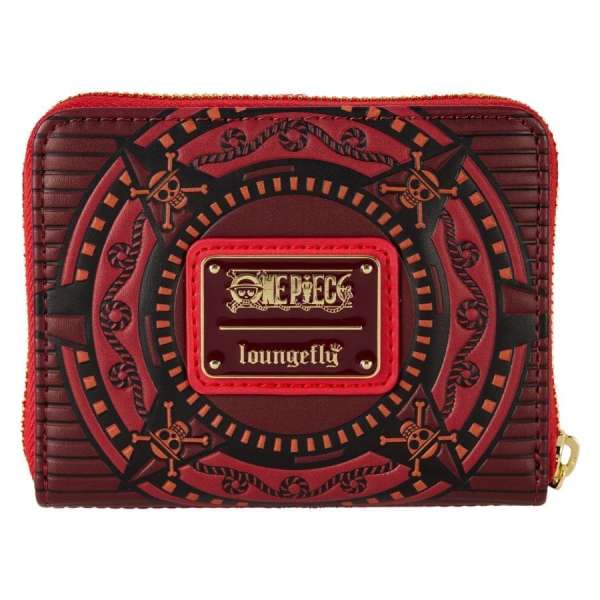 One Piece Luffy Compass Zip Around Wallet