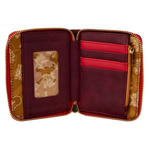 One Piece Luffy Compass Zip Around Wallet