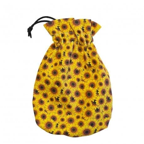 Q Workshop Full Art Dice Pouch – Sunflower Design