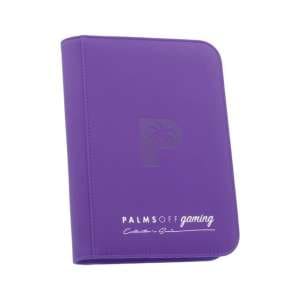 Palms Off Gaming - Collector's Series 4 Pocket Zip Trading Card Binder - PURPLE