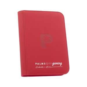 Palms Off Gaming - Collector's Series 4 Pocket Zip Trading Card Binder - RED
