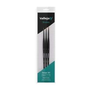 Vallejo Detail Design Set – Synthetic Fiber Brushes