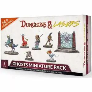 Dungeons & Lasers Ghosts Miniature Pack – Clear Plastic