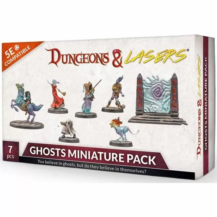 Dungeons & Lasers Ghosts Miniature Pack – Clear Plastic