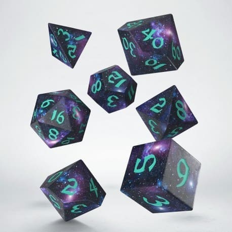 Q Workshop Full Art Dice Set – Stardust Design