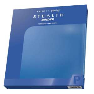 Palms Off Gaming - STEALTH 12 Pocket Zip Trading Card Binder - Blue