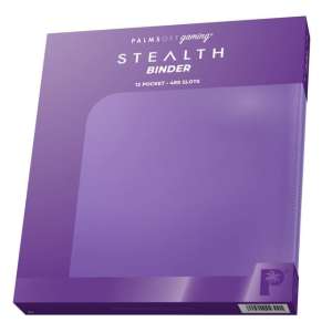 Palms Off Gaming - STEALTH 12 Pocket Zip Trading Card Binder - Purple