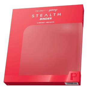 Palms Off Gaming - STEALTH 12 Pocket Zip Trading Card Binder - Red