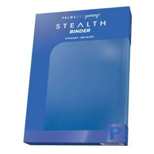 Palms Off Gaming - STEALTH 9 Pocket Zip Trading Card Binder - Blue