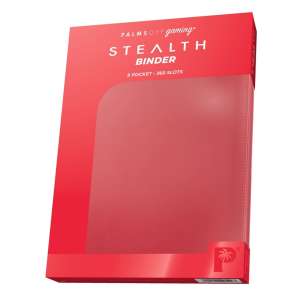 Palms Off Gaming - STEALTH 9 Pocket Zip Trading Card Binder - Red