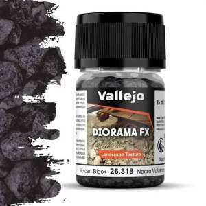Vallejo Diorama FX Vulcan Black 35ml Texture Paste