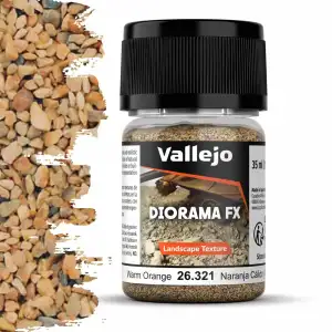 Vallejo Diorama FX Warm Orange 35ml Texture Paste