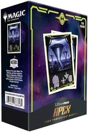 Ultra Pro Apex Sleeves Edge of Eternities Black Mythic 105ct