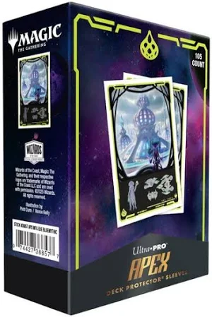 Ultra Pro Apex Sleeves Edge of Eternities Blue Mythic 105ct