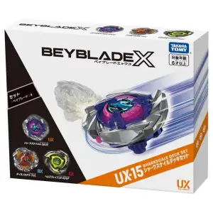Beyblade X UX-15 SharkScale Deck Set with 3 Attack Beys