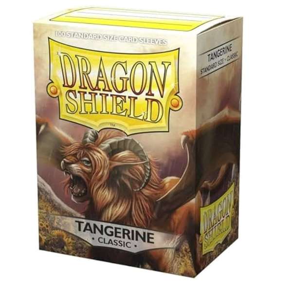 Dragon Shield Tangerine Classic Sleeves – 100ct