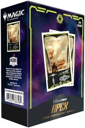 Ultra Pro Apex Sleeves Edge of Eternities White Mythic 105ct