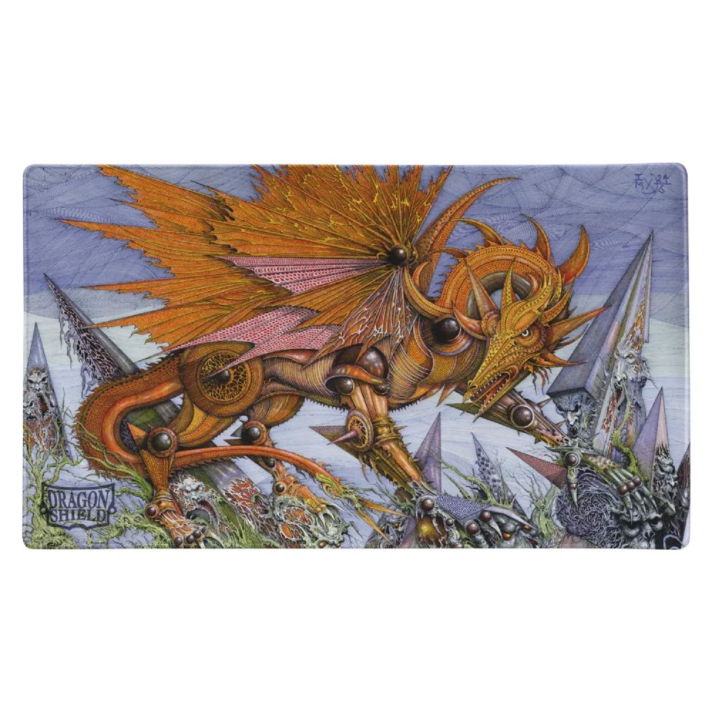 Dragon Shield Playmat The Millerax with stitched edges and fantasy artwork